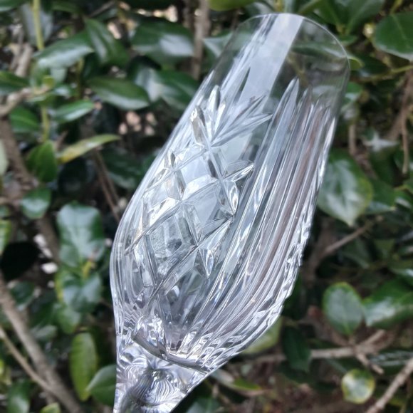 Cut Crystal Champagne Glass Royal Doulton Replacement Flute Dining Toasting NYE - Picture 5 of 13